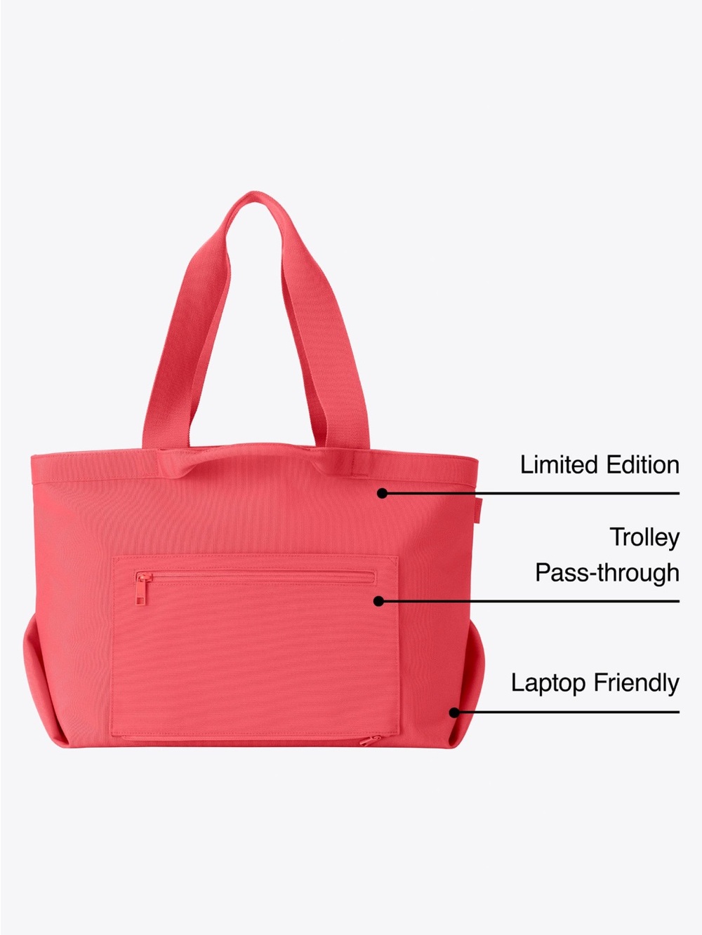 BEIS X Poppi Travel Tote in Fruit Punch - Picture 2 of 6